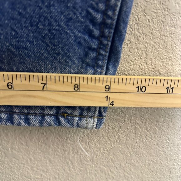 Carhartt Men 40x30 Blue Denim Jean Pant Insulated Fleece Lined Winter Outerwear - Picture 10 of 16